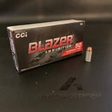 CCI Blazer Aluminum - 40 S&W - 165 Gr TMJ - 50 Rnd/Bx