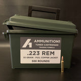 Ammunition1 - Remanufactured - .223 Rem - 55 Gr FMJ - 500 Rnd/Can