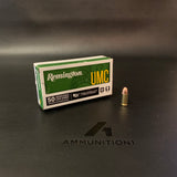 Remington Range Target - 9mm - 124 Gr Full Metal Jacket - 50 Rnd/Bx