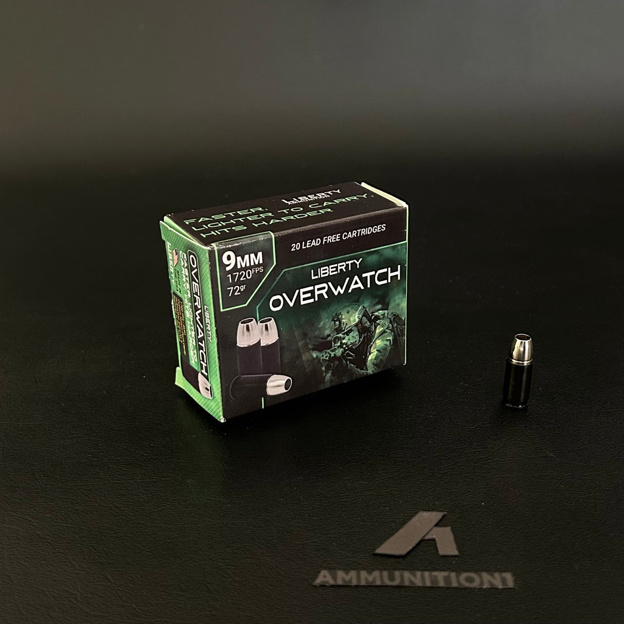 Liberty Ammunition Overwatch - 9mm -  72gr HP - 20 Rnd/Bx