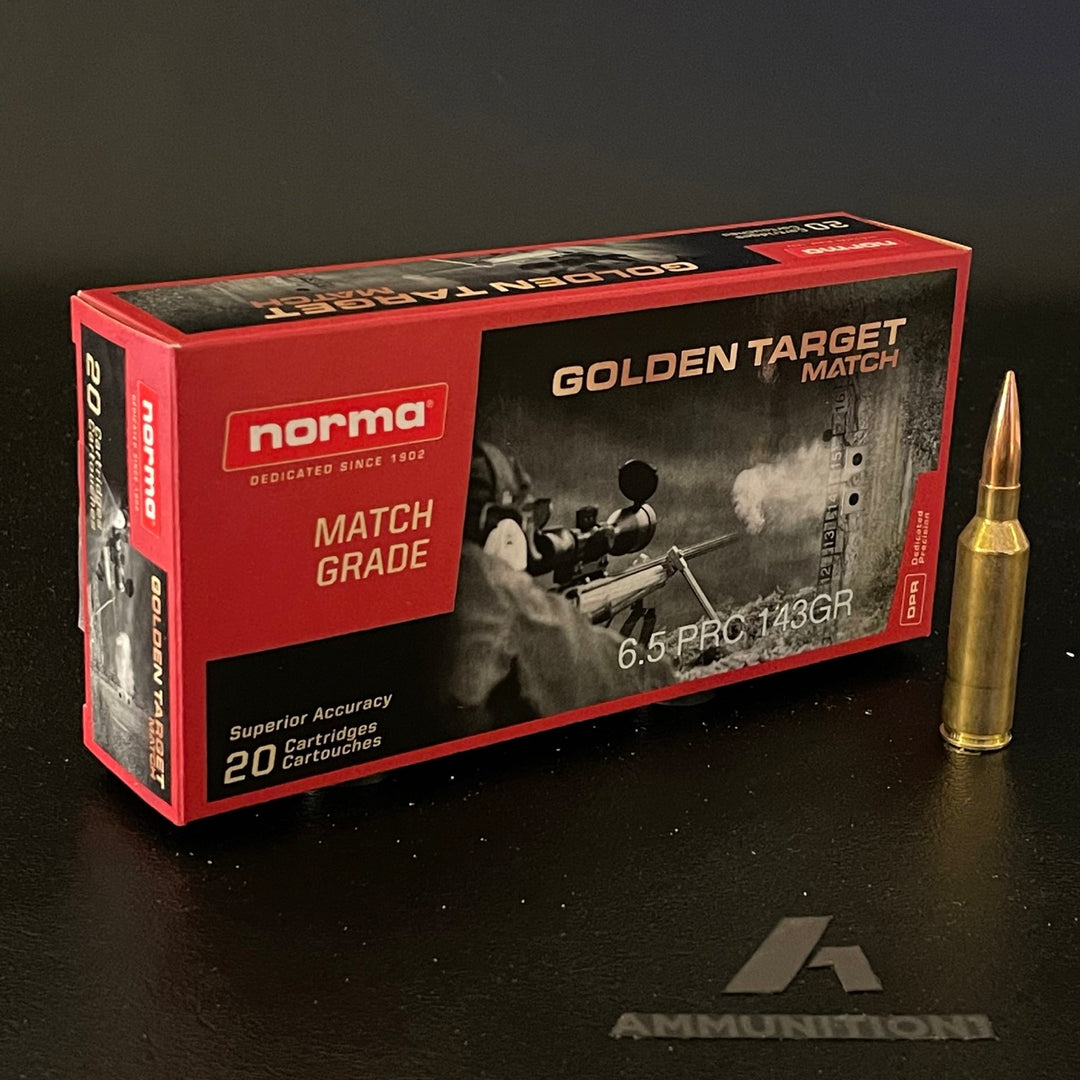 Norma Golden Target - 6.5 PRC - 143 Gr BTHP - 20 Rnd/Bx – Ammunition1