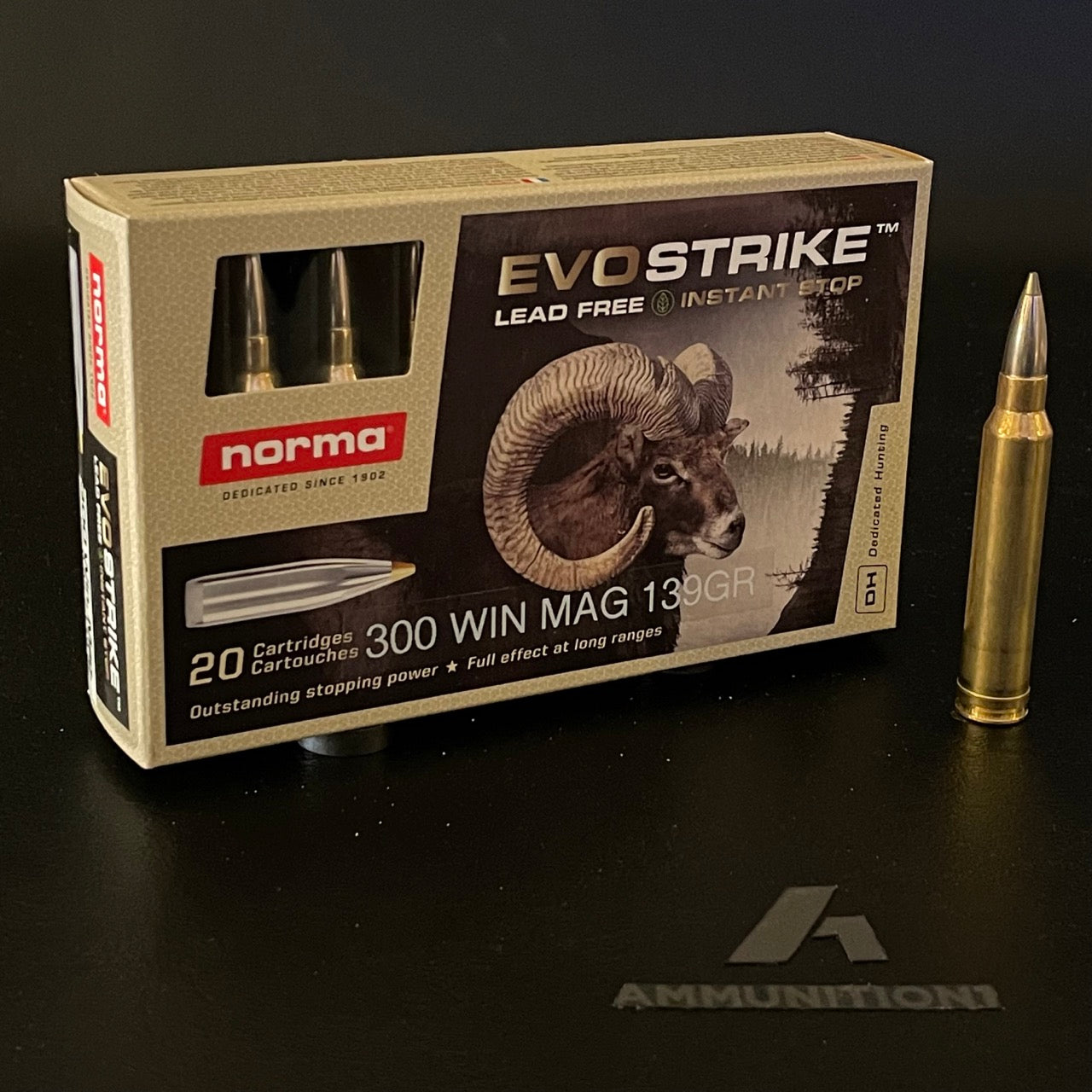 Mag Lead Norma Lead-Free EvoStrike - .300 Win Mag - 139 Gr PTFMJ - 20 Rnd/Bx ...
