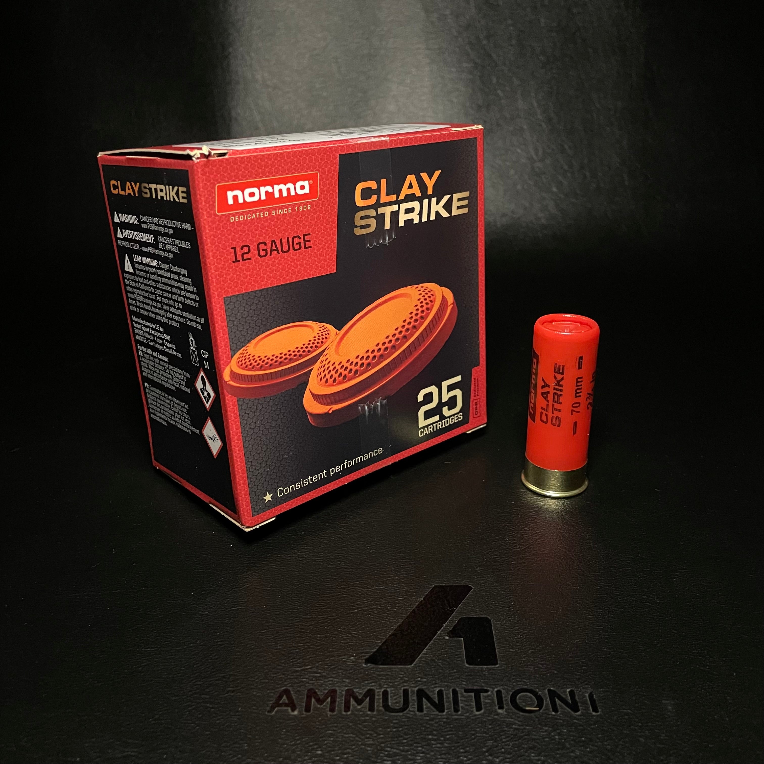 Norma Claystrike- 12 Ga - 2.75" #7.5 Shot 1oz - 25 Rnd/Bx