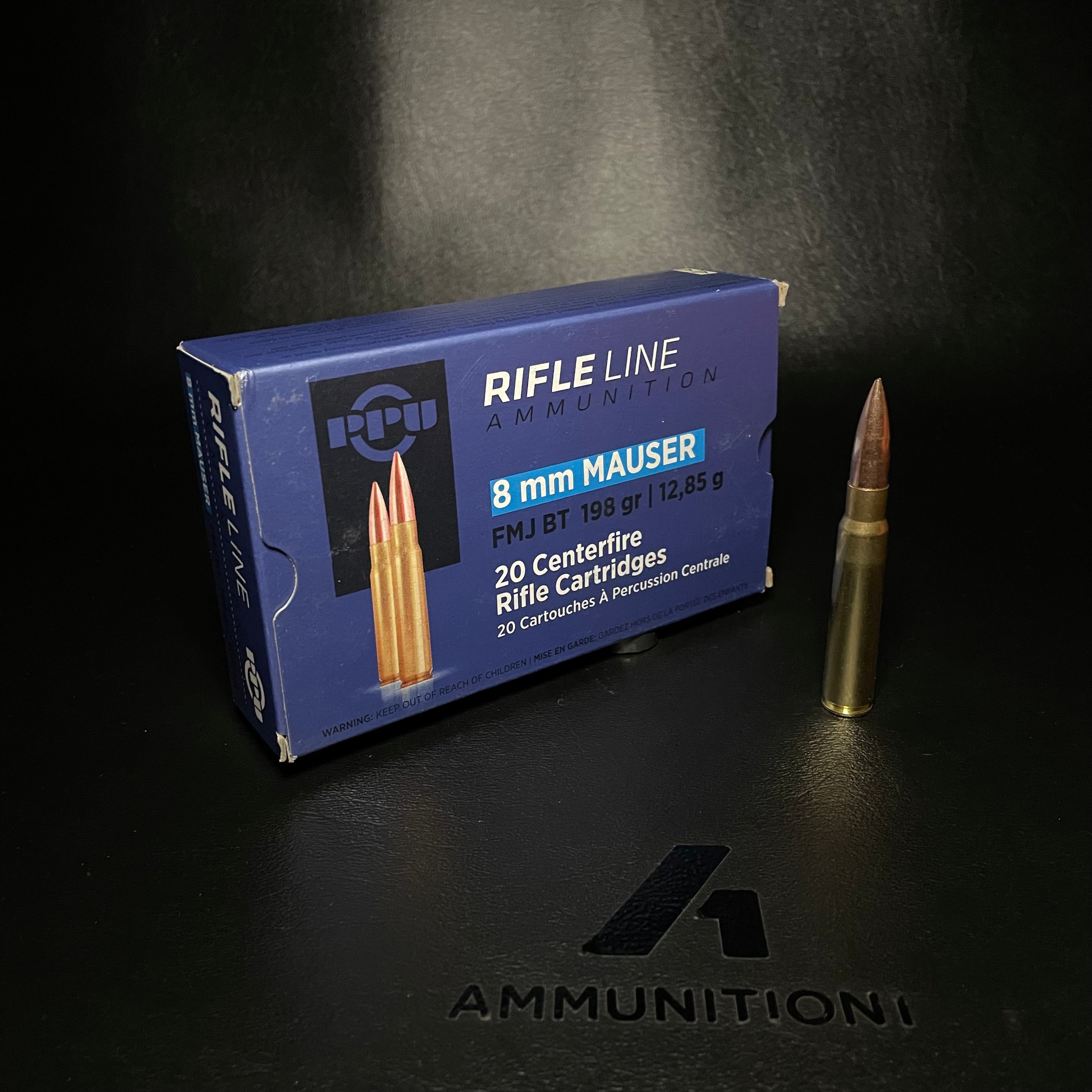 PPU Metric Rifle - 8mm Mauser - 198 Gr FMJ-BT - 20 Rnd/Bx