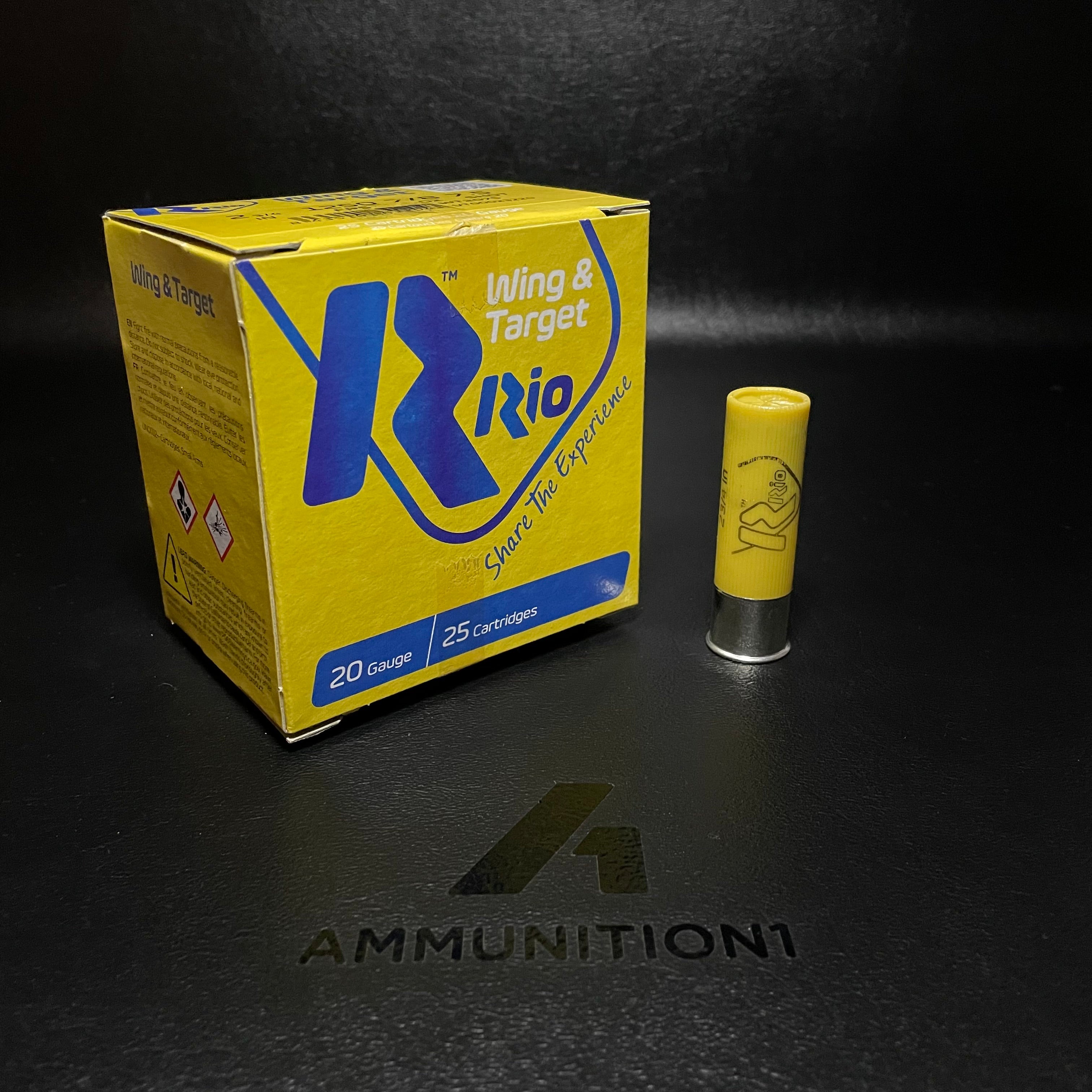 Rio Ammunition Wing & Target - 20 Ga - 2.75" 7/8oz 7.5 Shot - 25 Rnd/Bx