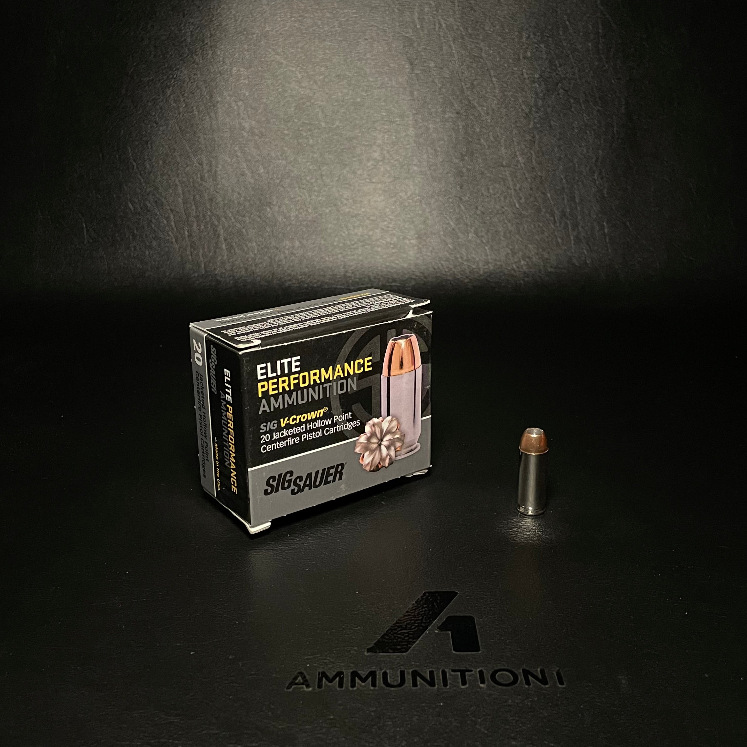 Sig Sauer Elite Performance - 10mm Auto - 180 Gr V-Crown JHP - 20 Rnd/Bx