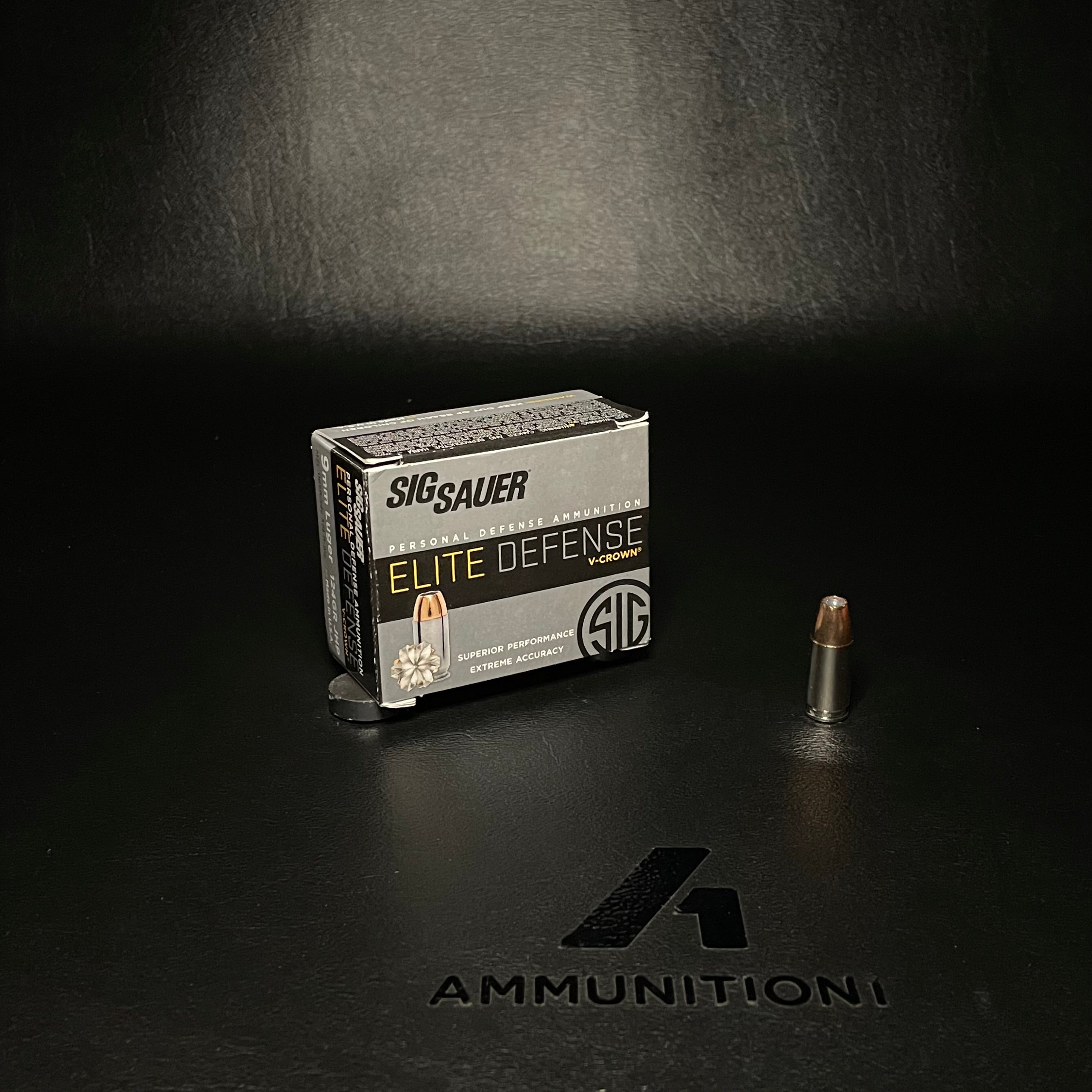 Sig Sauer Elite Performance - 9mm - 124 Gr V-Crown JHP - 20 Rnd/Bx