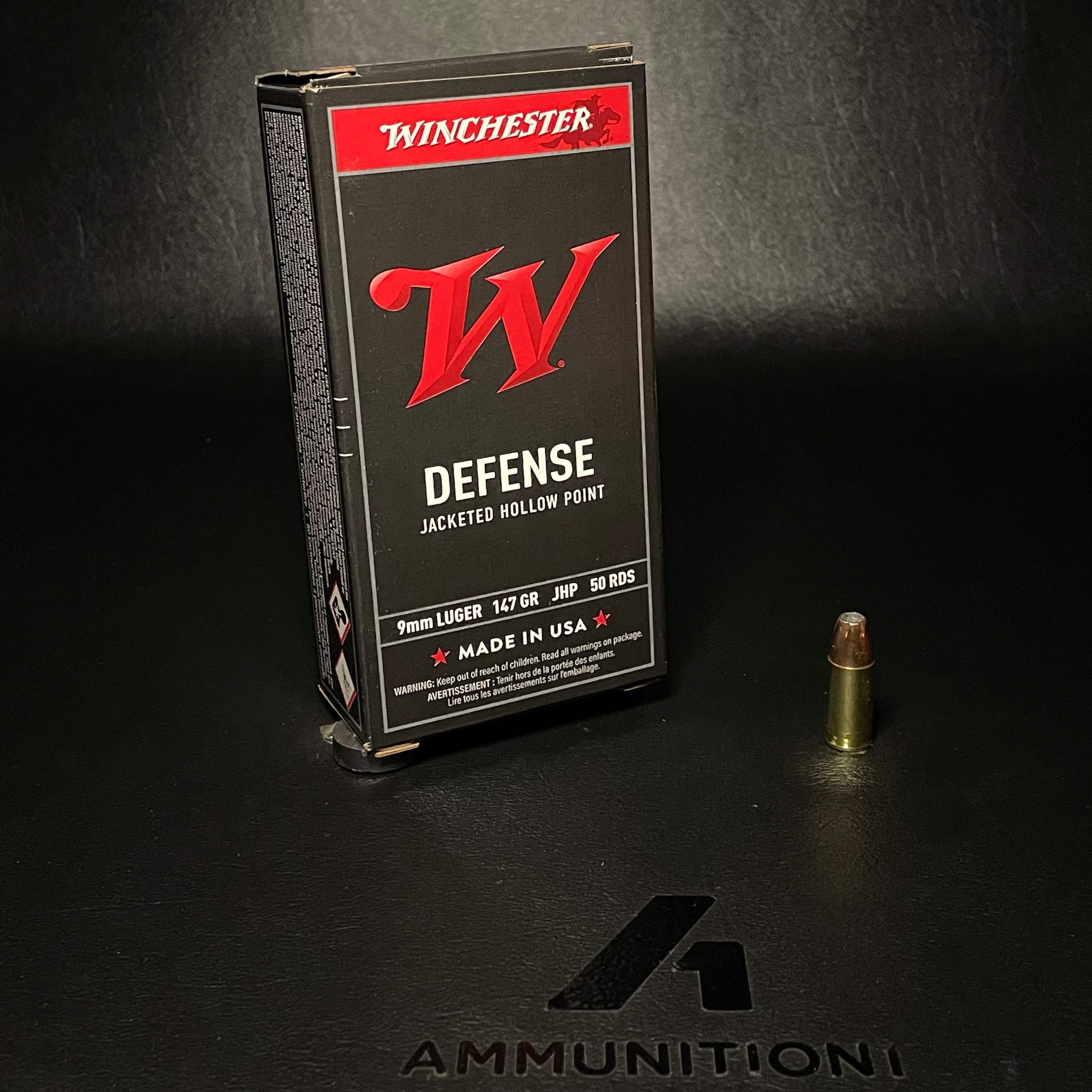 Winchester USA Defense - 9mm - 147 Gr JHP - 50 Rnd/Bx