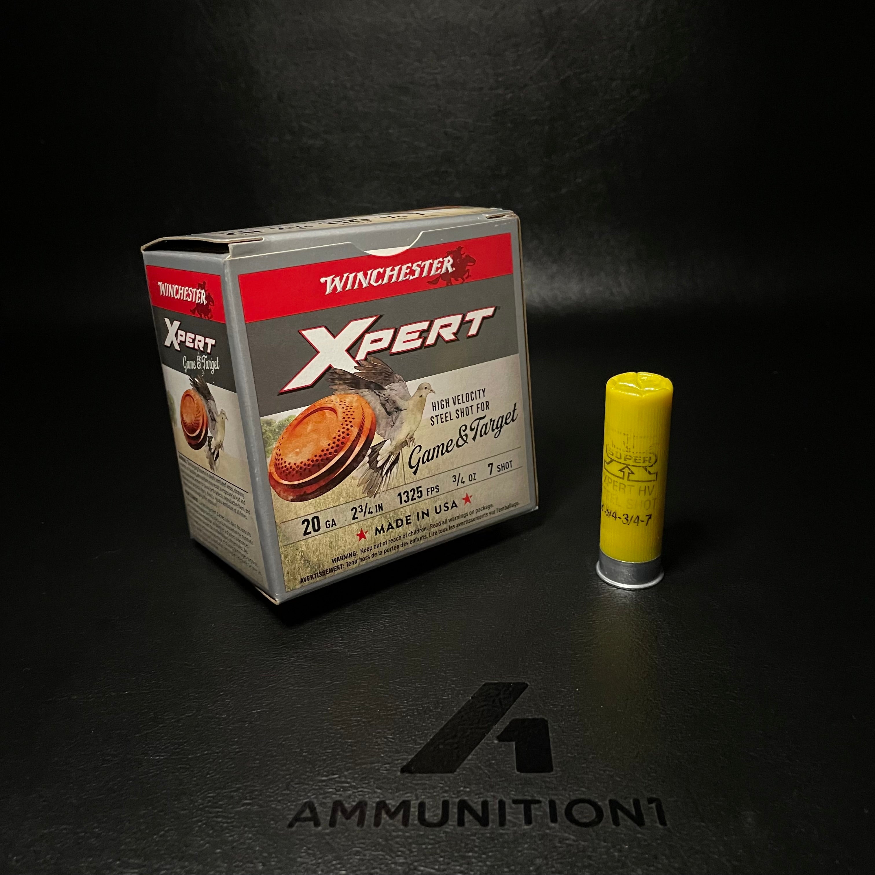 Winchester Xpert Game & Target Steel - 20 Gauge - 2-3/4" 3/4oz #7 Shot - 25 Rnd/Bx