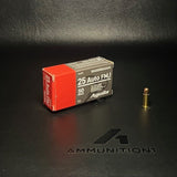 Aguila Target & Range - 25 ACP - 50 Gr FMJ - 50 Rnd/Bx